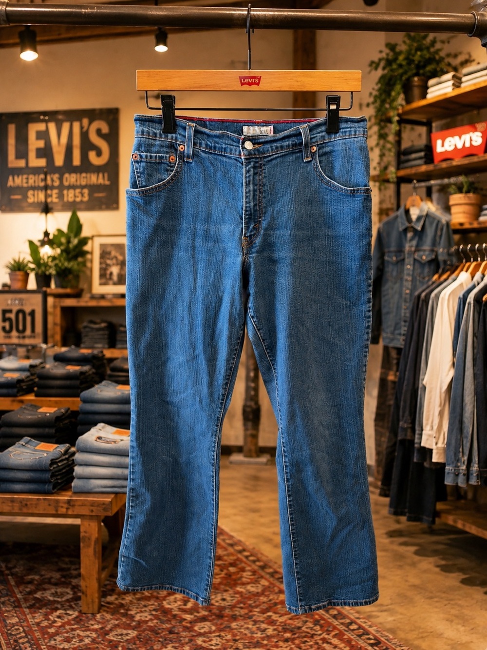Levi’s 550 Women’s 12M Relaxed Bootcut Jeans Medium Wash Stretch Y2K